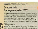 Concours fromage Munster 2007
